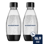 Sodastream Sparkling Water Bottle Twin Pack Black 16.9 oz