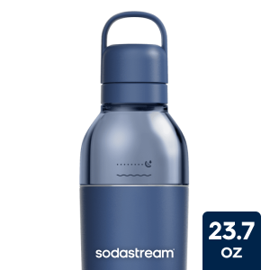 Sodastream Fizz & Go? Easy Mix Insulated Stainless Steel Bottle Storm Blue 23.7 oz
