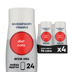 Sodastream Classics Diet Cola Drink Mix 4 Pack 440ml