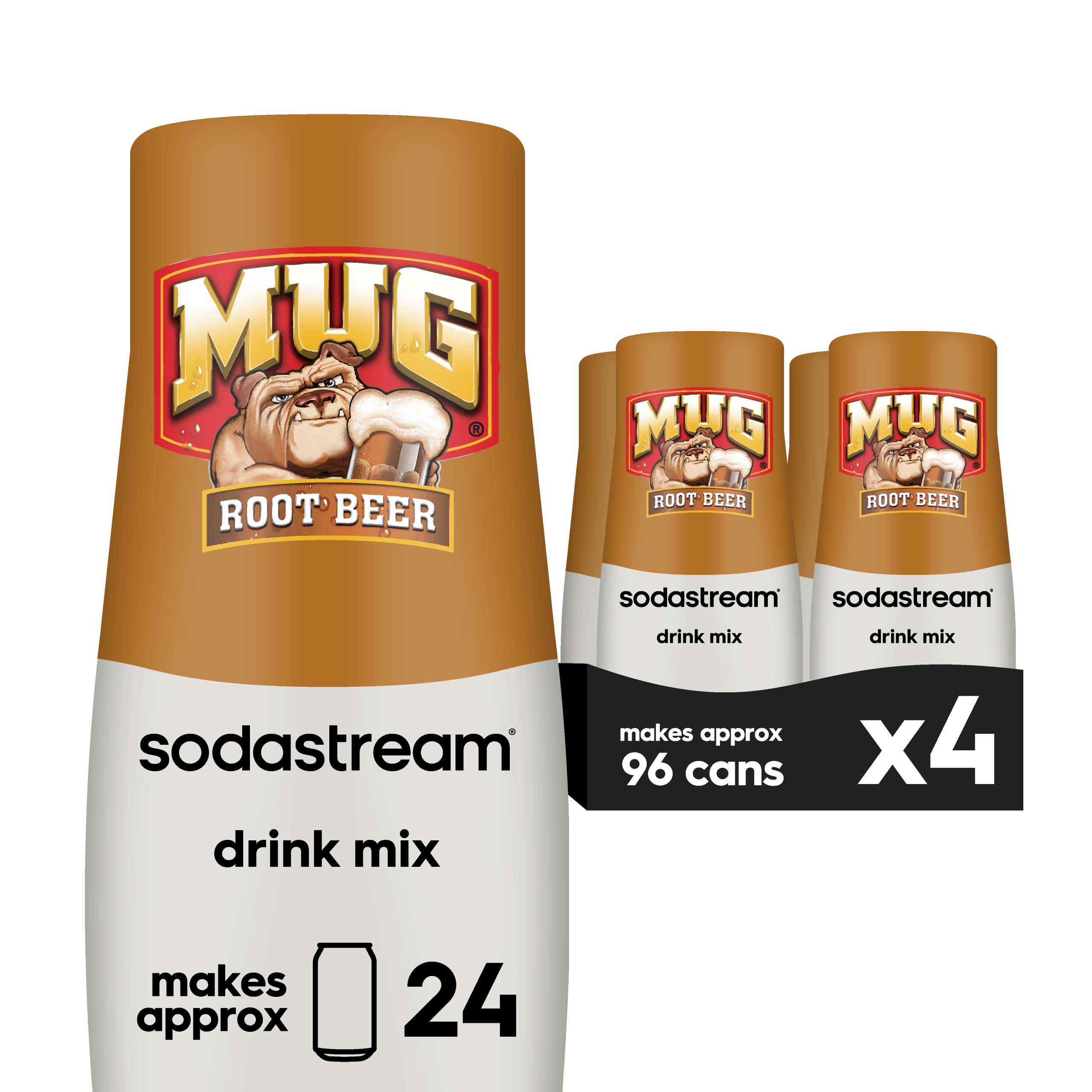 Sodastream Mug Root Beer? Drink Mix 4 Pack 440ml