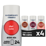 Sodastream Classics Diet Variety Drink Mix 4 Pack 440ml