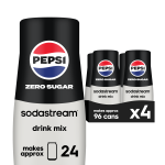 Sodastream Pepsi? Zero Sugar Drink Mix 4 Pack 440ml