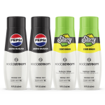 Sodastream Pepsi? & STARRY? Zero Sugar Variety Drink Mix 4 Pack 440ml