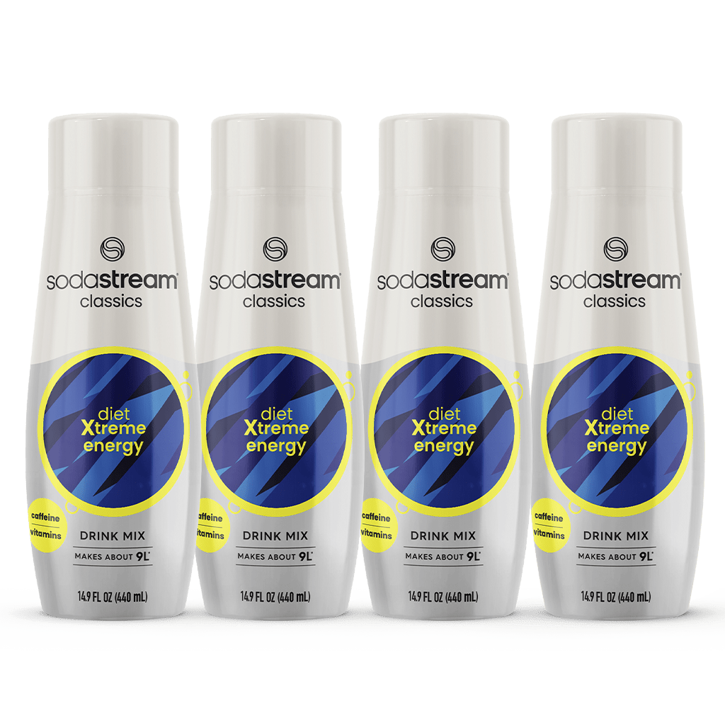 Sodastream Classics Diet Xtreme Energy Drink Mix 4 Pack 440ml