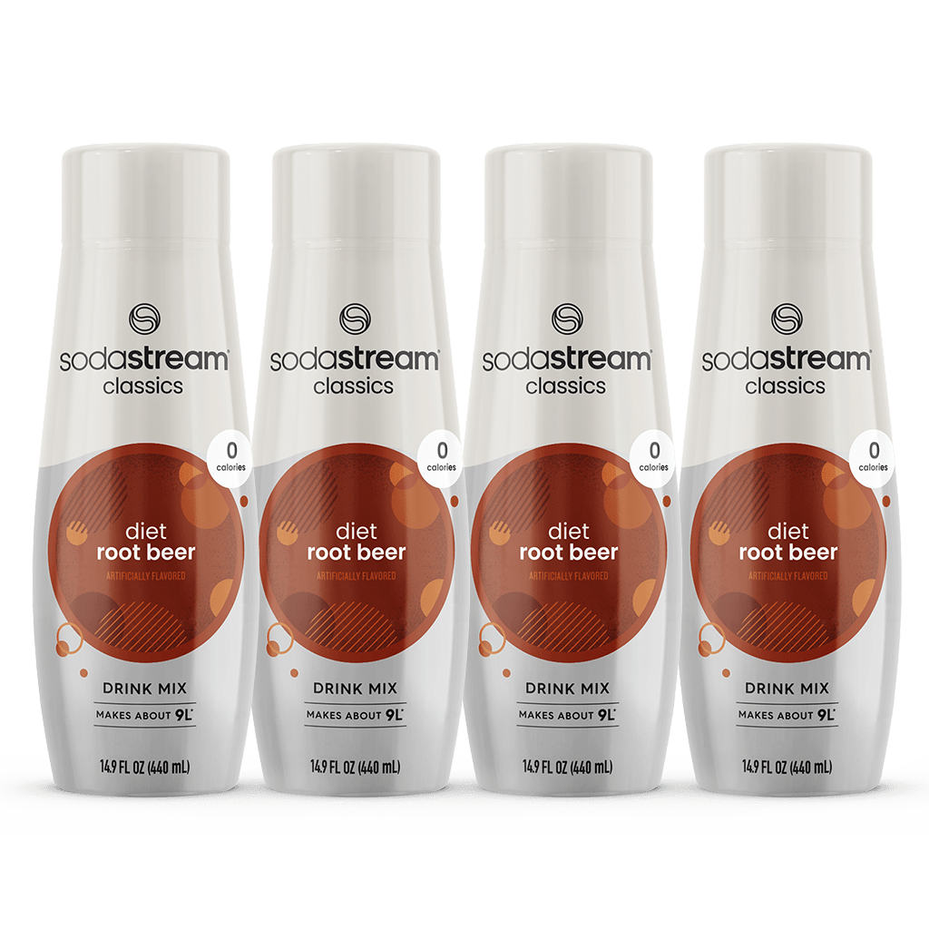 Sodastream Classics Diet Root Beer Drink Mix 4 Pack 440ml