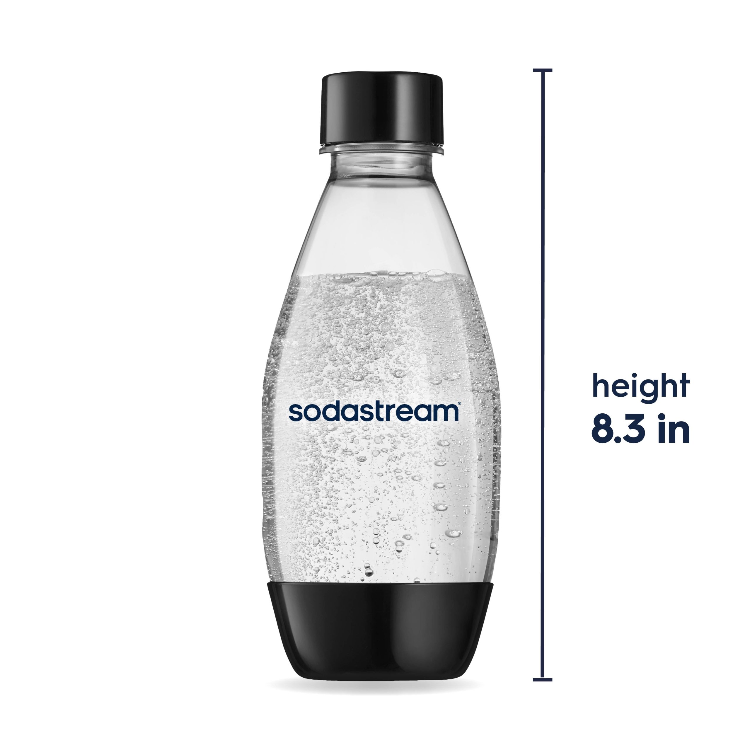 Sodastream Slim Sparkling Water Bottle Twin Pack Black 16.9 oz - 图片 2