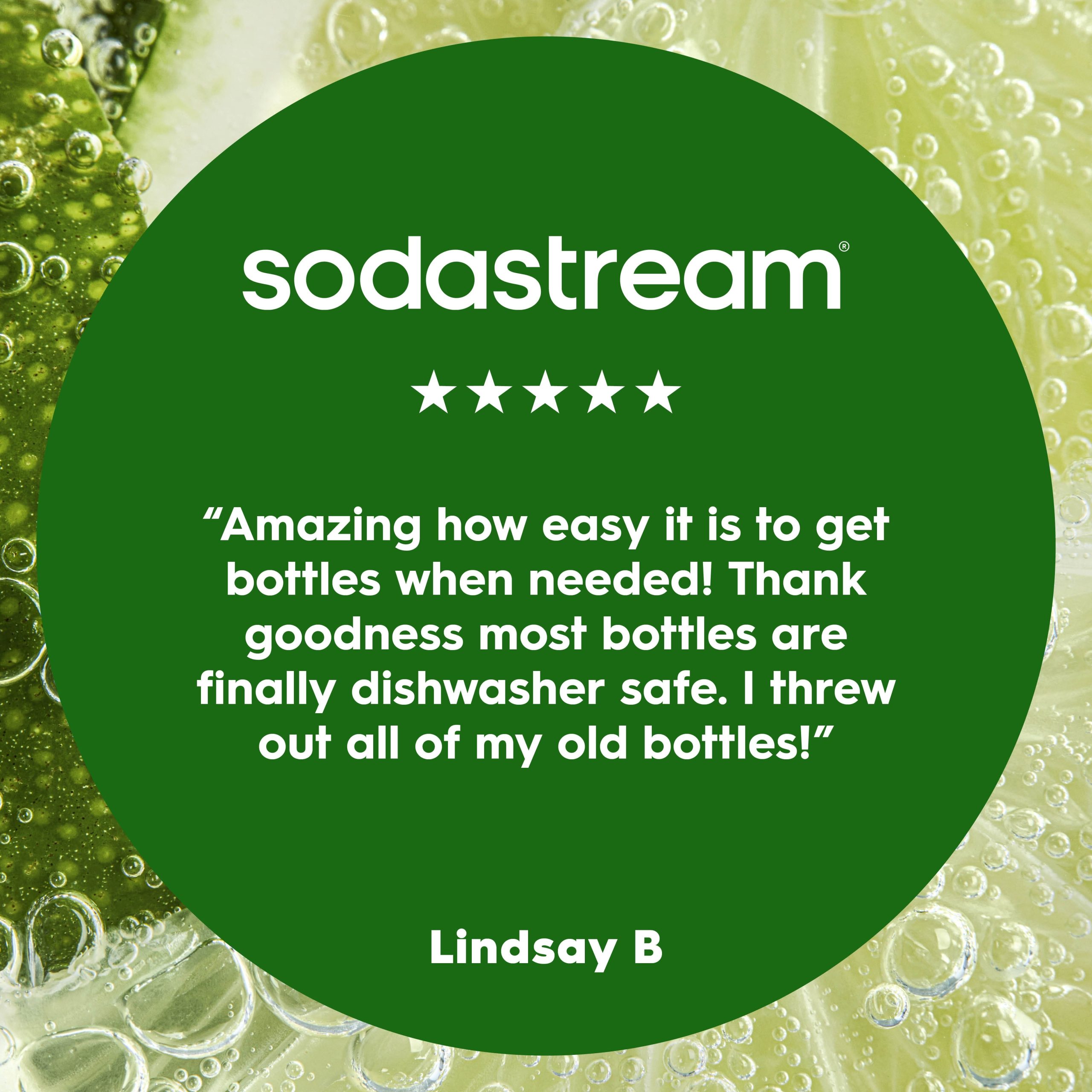 Sodastream Slim Sparkling Water Bottle Twin Pack Black 33.8 oz - 图片 3