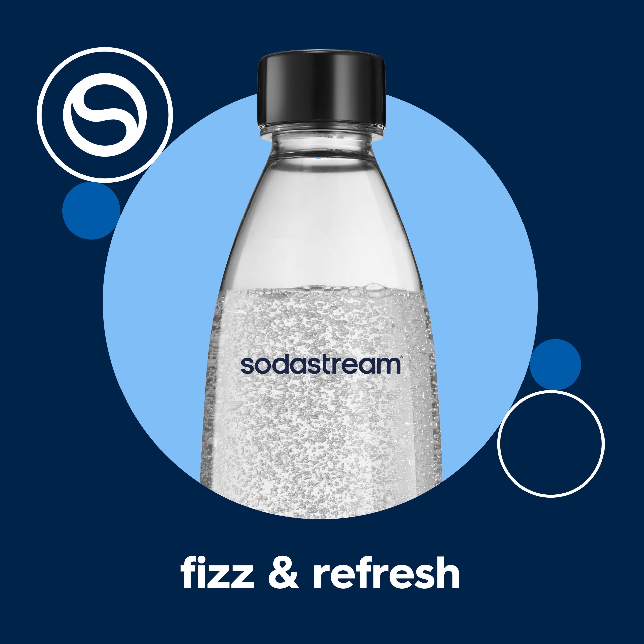 Sodastream Slim Sparkling Water Bottle Twin Pack Black 33.8 oz - 图片 6