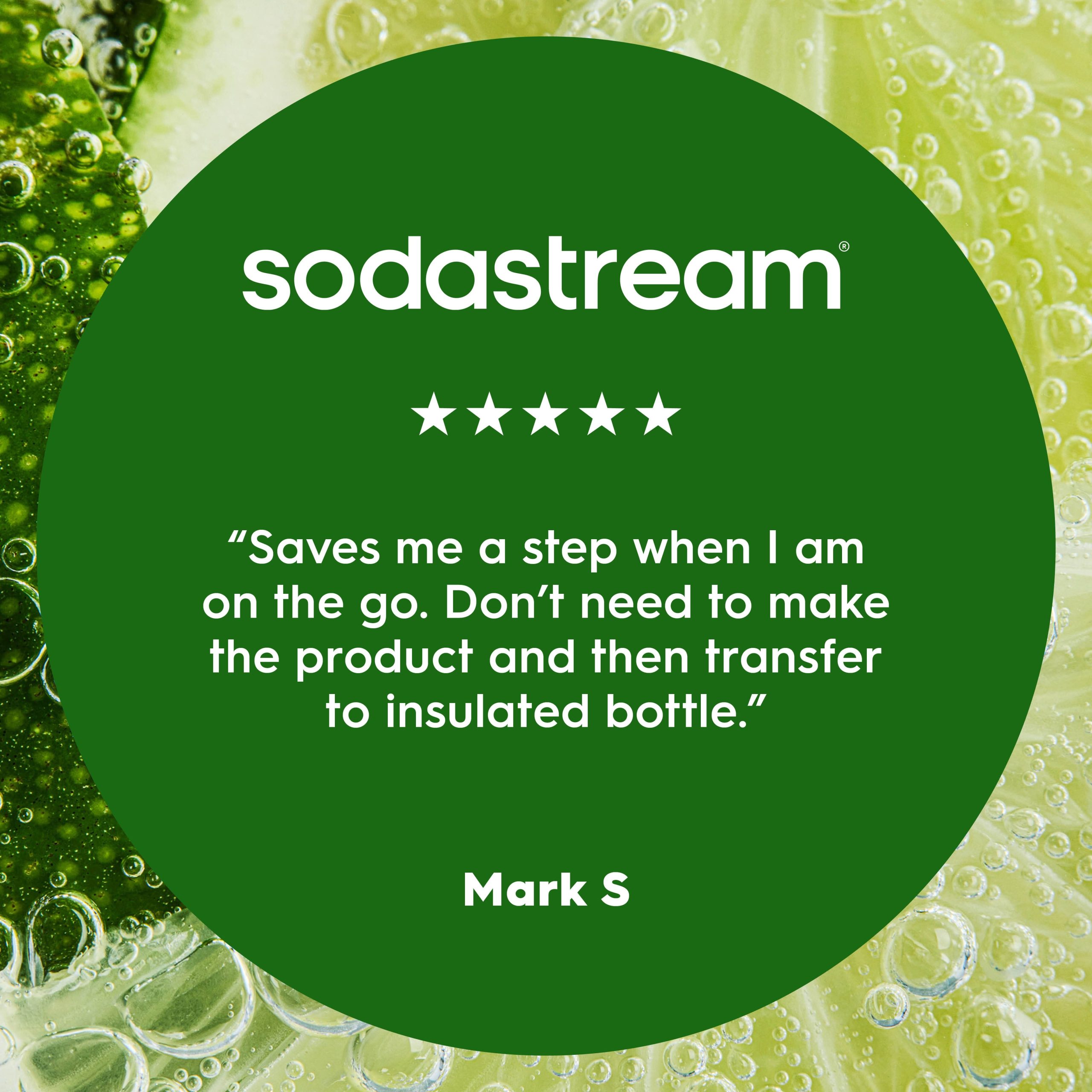 Sodastream Fizz & Go? Insulated Stainless Steel Bottle Sand 30.4 oz - 图片 2